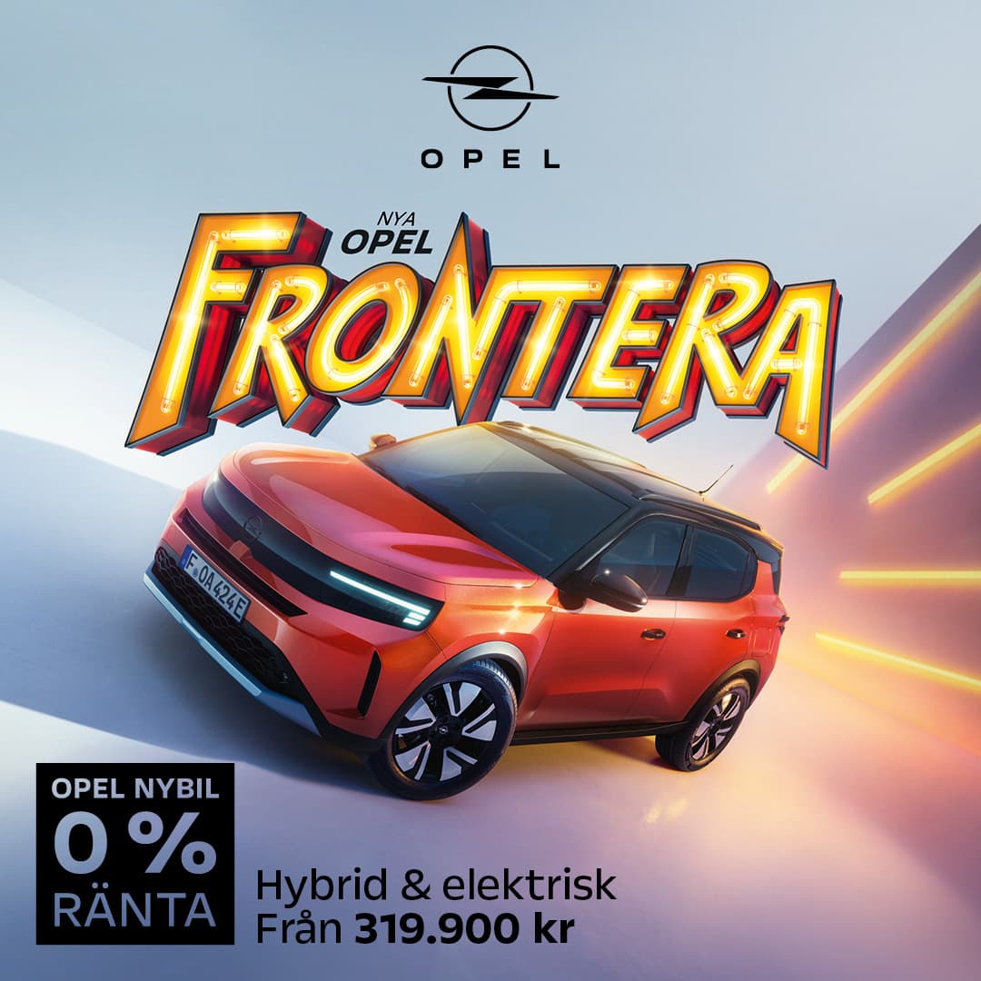 Nya Opel Frontera – som elbil och hybrid