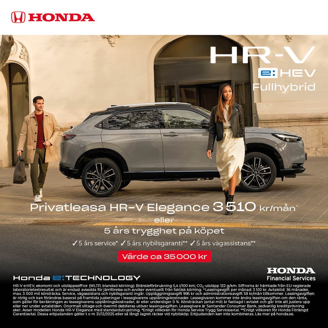 Privatleasa Honda HR-V e:HEV Elegance